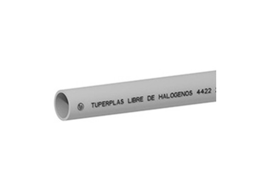 Tubo rígido libre halógenos enchufable Gris - Tupersa