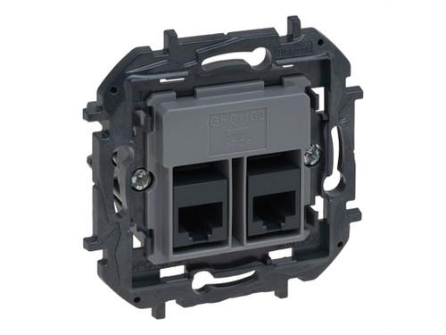 Base telefónica e informática Doble Rj45 Niloé Step Cat.6 Utp - Legrand