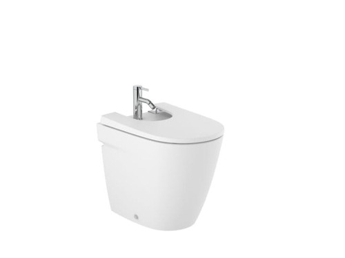 Bide Adosado Pared Ona Altura De 420 Mm Sin Tapa Blanco Mate - Roca