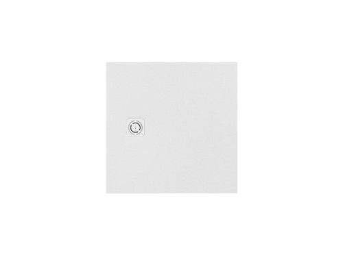 Plato de ducha Stonex TERRAN cuadrado sin marco Blanco - Roca