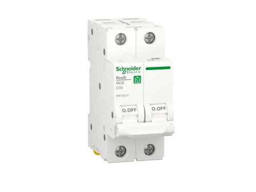 Interruptor magnetotérmico Resi9 2P curva C 6kA - Schneider Electric