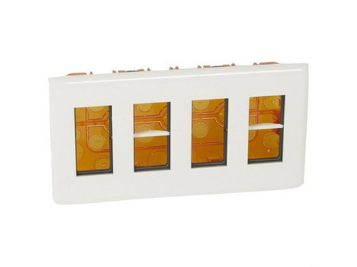 Caja Mecanismos Empotrar Mosaic-Ii 4 Columnas Blanco - Legrand