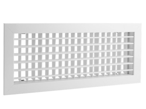 Rejilla doble deflexión horizontal 200X100 mm clip blanco - Agfri