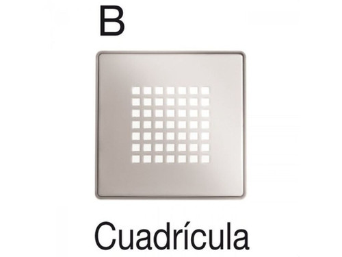 Rejilla cuadrícula 98x98mm cromo