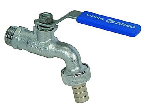Válvula mando inoxidable 1/2" para jardín