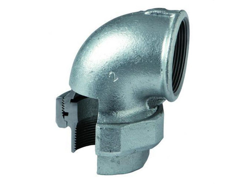 Codo junta cónica figura 96 H-1.1/2" galvanizado