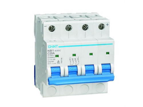 Interruptor automático para CC 4P C25 1000V DC 6kA