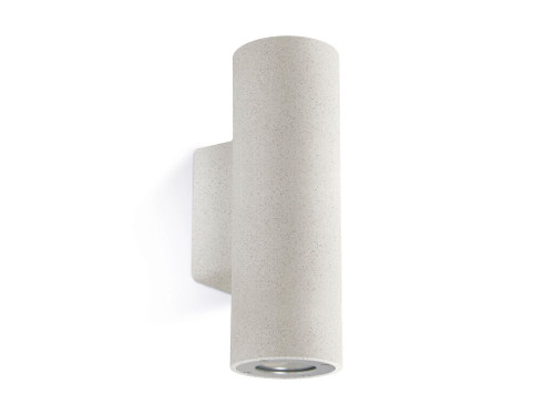 Aplique STONE Round IP65 GU10 2x12W up-down Concrete blanco
