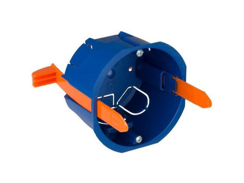 Caja empotrar tabique hueco c/bridas color Azul - Solera