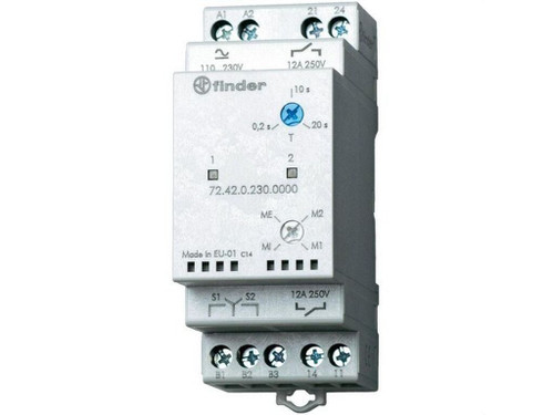 Relé de alternancia SERIE 72, 2NA, 12A, AgCdO, 110/240V AC/DC - Finder