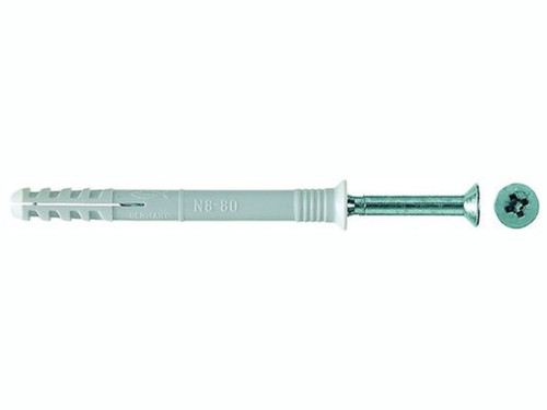 Taco clavo N6x40mm/10S (Caja 200u) - Fischer
