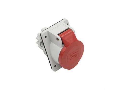 Base empotrable inclinada 16A 2P + TT IP44 6 horas azul - Gaestopas