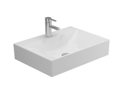 Lavabo ALBUS de 60x45 sin rebosadero con orificio de grifería - Gala