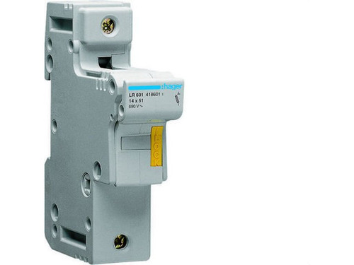 Portafusible 14x51 50A 1P - Hager