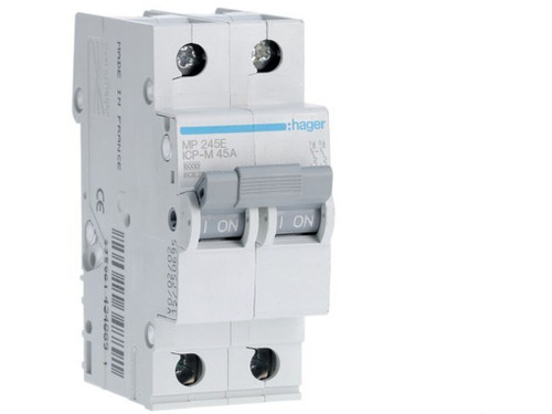 Interruptor magnético bipolar 45A curva ICP-M - Hager