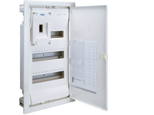 Caja empotrar golf VU con 1 módulo ICP+30 módulos PIA puerta blanca - Hager