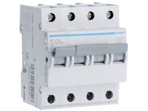 Interruptor magnético tetrapolar 10A curva ICP-M - Hager