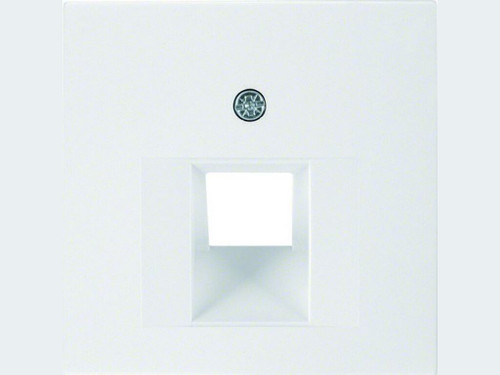 Placa central 45 para RJ1 S1 brillo blanco polar - Hager