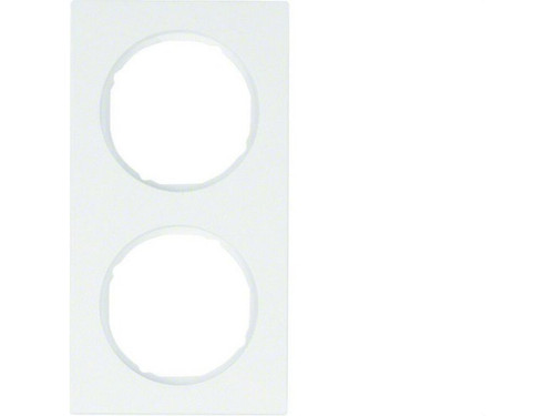 Marco R3 con 2 elementos blanco polar brillo - Hager
