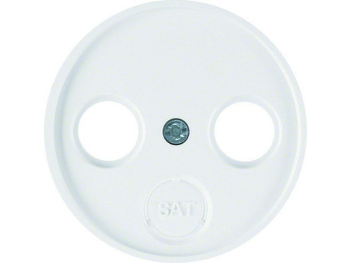 Tapa TV RCLASSIC con 2-3 elementos blanco polar brillo - Hager