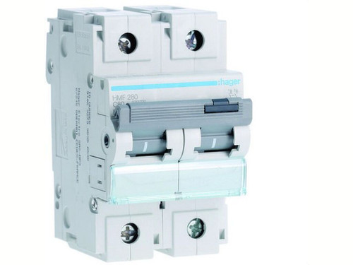 Automático magnetotérmico HM curva-C 10kA 2P 80A - Hager