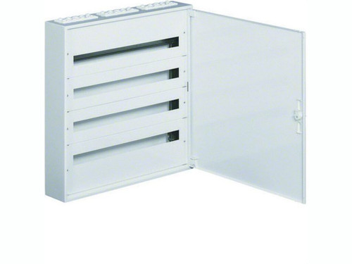Caja distribución superficie FW2 con 4 filas 36 módulo pta. metálica blanca Hager - Hager