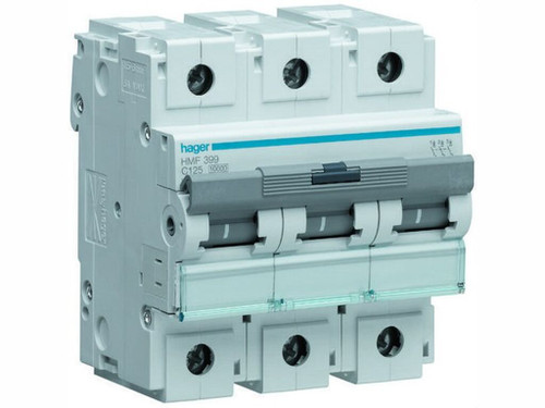 Automático magnetotérmico HM curva-C 10kA 3P 125A - Hager