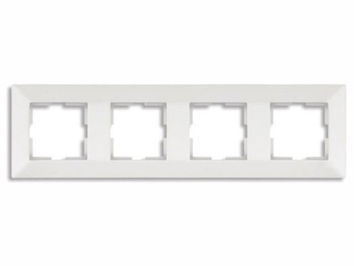 Marco horizontal ARKEDIA con 4 elementos blanco - Panasonic Viko