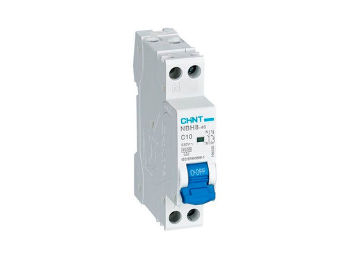 Interruptor magnetotérmico NBH8 1P+N 1 mód. curva C 4.5kA - Chint