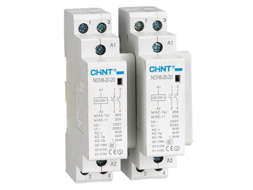 Contactor NCH8 conex. tornillos modular 2NA 230V - Chint