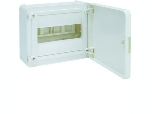Caja superficie Golf VS con puerta opaca blanca - Hager