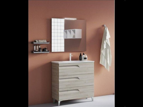 Set 80 VITALE 3 cajones profundiad 38 beige nature mueble + Spirit - Royo