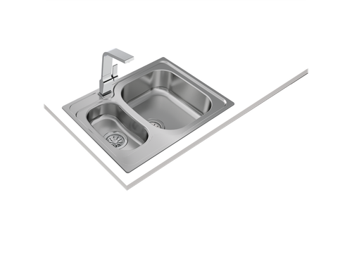 Fregadero UNIVERSE 60 T-XP 1½C inox 1.1/2" cubeta 160mm y 95mm mueble 60 sin orificio - Teka