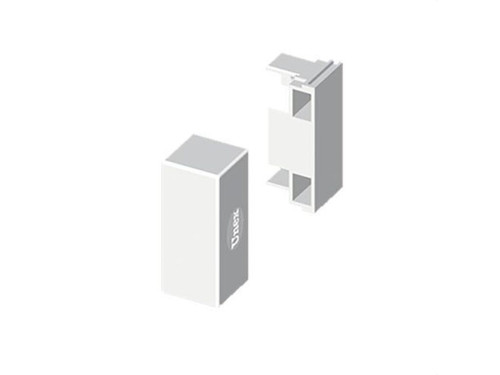 Tapa final PVC P/78085/78135 U24X blanco nieve - Unex