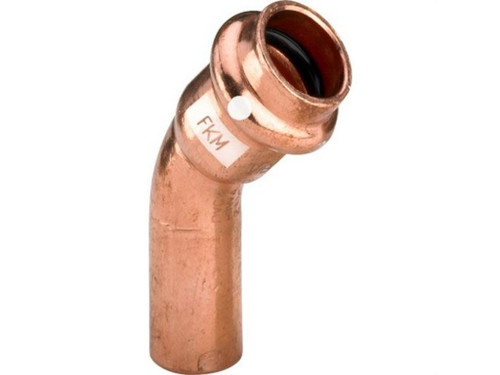 Curva Profipress S 45° 4526.1 diámetro 28mm cobre - Viega
