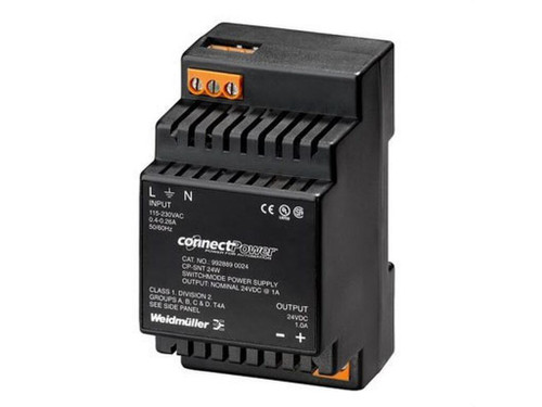 Fuente alimentación CONEC POWER 24W 24VDC/1.5A - Weidmuller