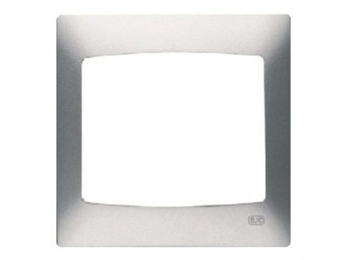 Placa 3 elementos horizontal serie Coral sin bastidor en plata luna - Bjc