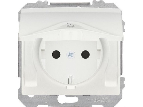 Base enchufe 2P+T serie Iris con seguridad - Bjc