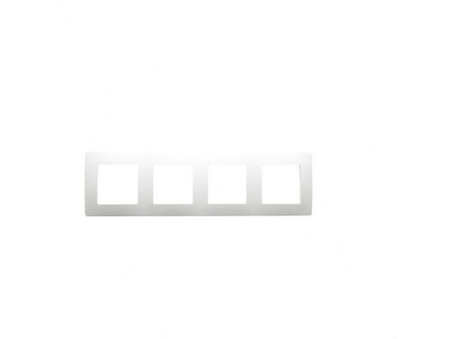 Placa niloe 4 elementos blanco - Legrand
