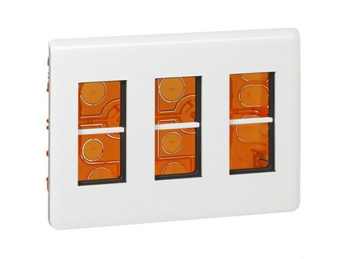 Caja Mecanismos Empotrar Mosaic-Ii 3 Columnas Blanco - Legrand
