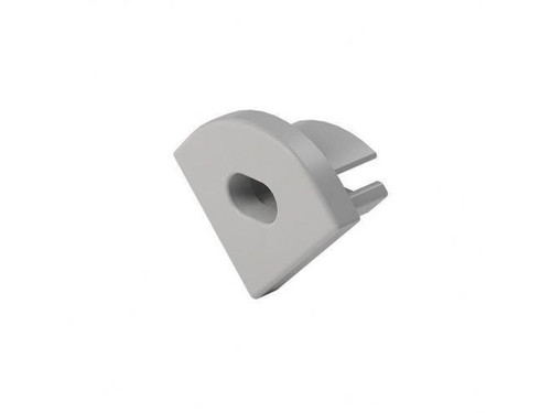 Tapa final pvc con taladro gris para st33 - Lluria