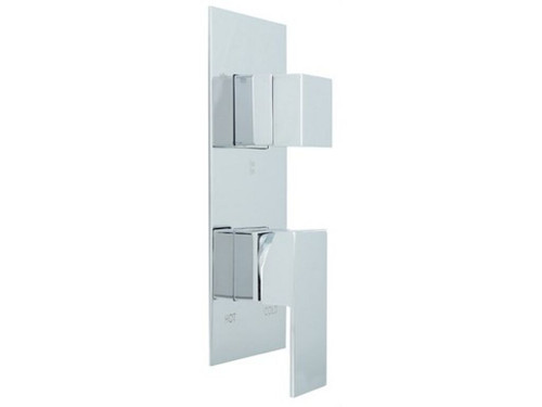 Empotrado ducha cubic c/inveror 3 vias cartucho cromo - Mz Del Rio