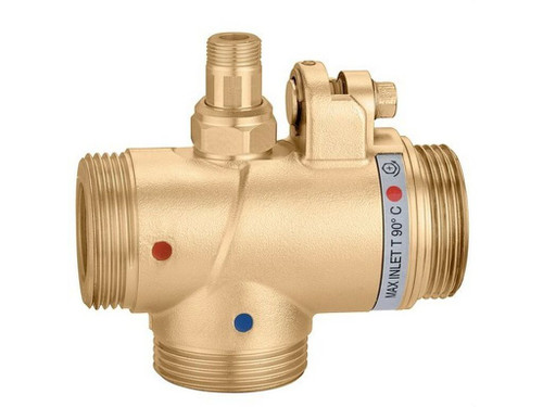 Mezclador temostatico regulable dn50 2 3/4 (conex.), 36÷60c, kv: 15,0m³/h - Caleffi