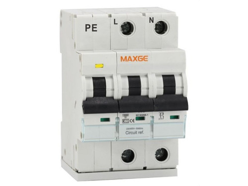 Protector combi alpha+ sobretensiones p+t. 2p, 63a, tipo 2clase c, 15ka imax, en50550 - Maxge