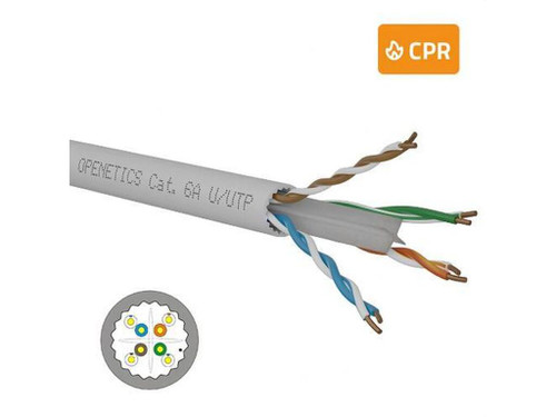 Cable Cat. 6A U/Utp Rigido Lszh Dca S2,D2,A1 En Bobinas De 500M - Openetics