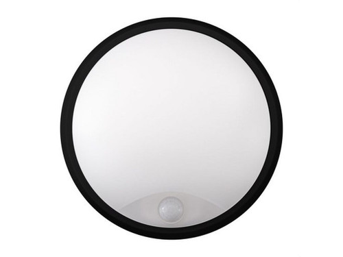 Aplique Acra Sensor 14W 2700K/4000K/5700K Negro Ip65 D21 - Ldvlighting