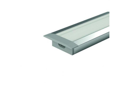 2M Perfil Empotrar Star 51 Plata 8Mm - Lluria