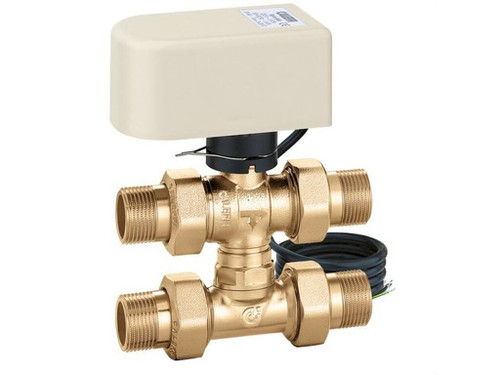Valvula Zona 3 Vias T By-Pass 6444 Cx 1/2 M 24 V - Caleffi