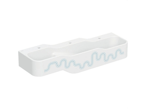 Superficie recreativa bambini,tres puestos lavabo lavabo mas pfo.derecha 140cm t.gfo.centro,izq - Geberit