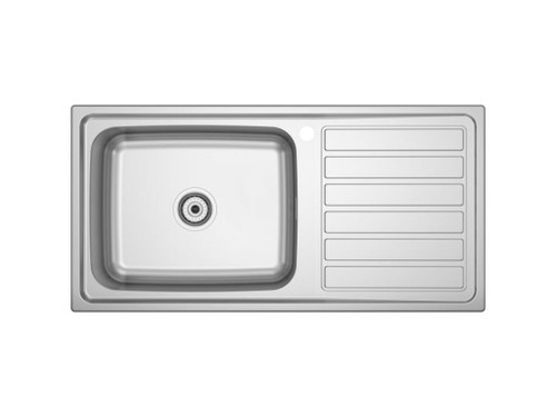 Fregadero glasgow 100 ed con 1 cubeta + 1 escurridor derecha 1000x500x170 - Roca